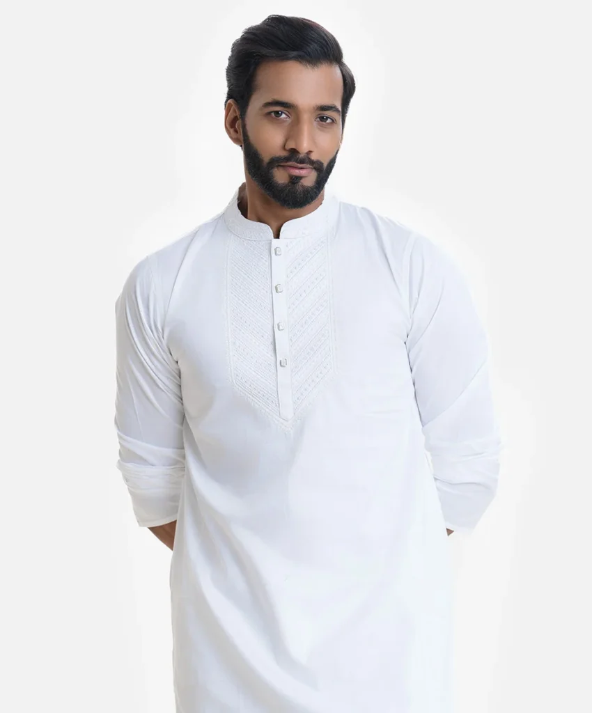Traditional White Panjabi