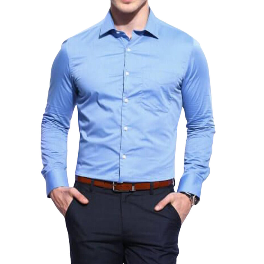 Slim Fit Formal Shirt Sky Blue