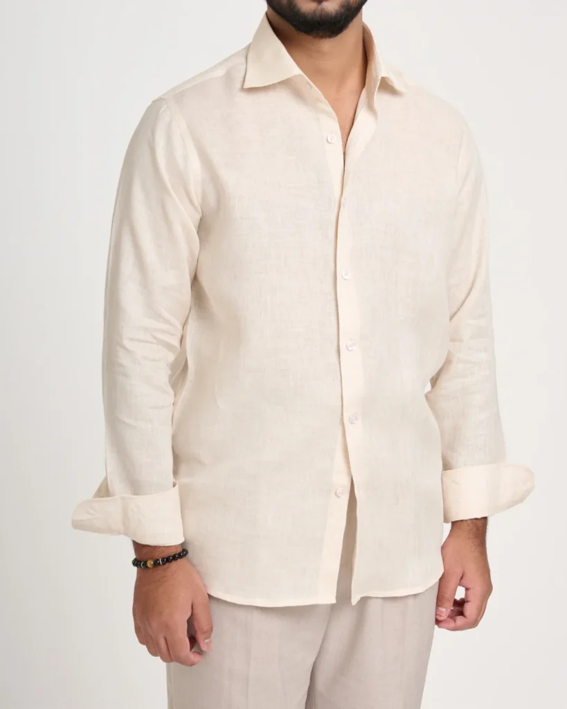 Premium Linen Shirt - Beige